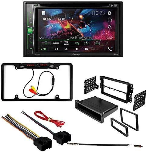 KIT4768 Bundle 2007-2009 Chevrolet Equinox W/ Pioneer AVH-241EX Double DIN Car Stereo with Bluetooth/Backup Camera/Installation Kit/in-Dash DVD/CD AM/FM 6.2" Touchscreen Digital Media Receiver