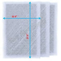 RAYAIR SUPPLY 24x30 Replacement Filter Pads with MicroPower Guard Air Cleaner 24x30 Refills (3 Pack) WHITE