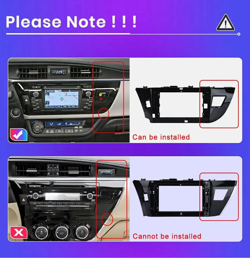 10.1" 1280*720 IPS Android 12 Wifi 2+32GB Car Stereo Radio Carplay GPS Navigation For Toyota Corolla 2014 2015 2016
