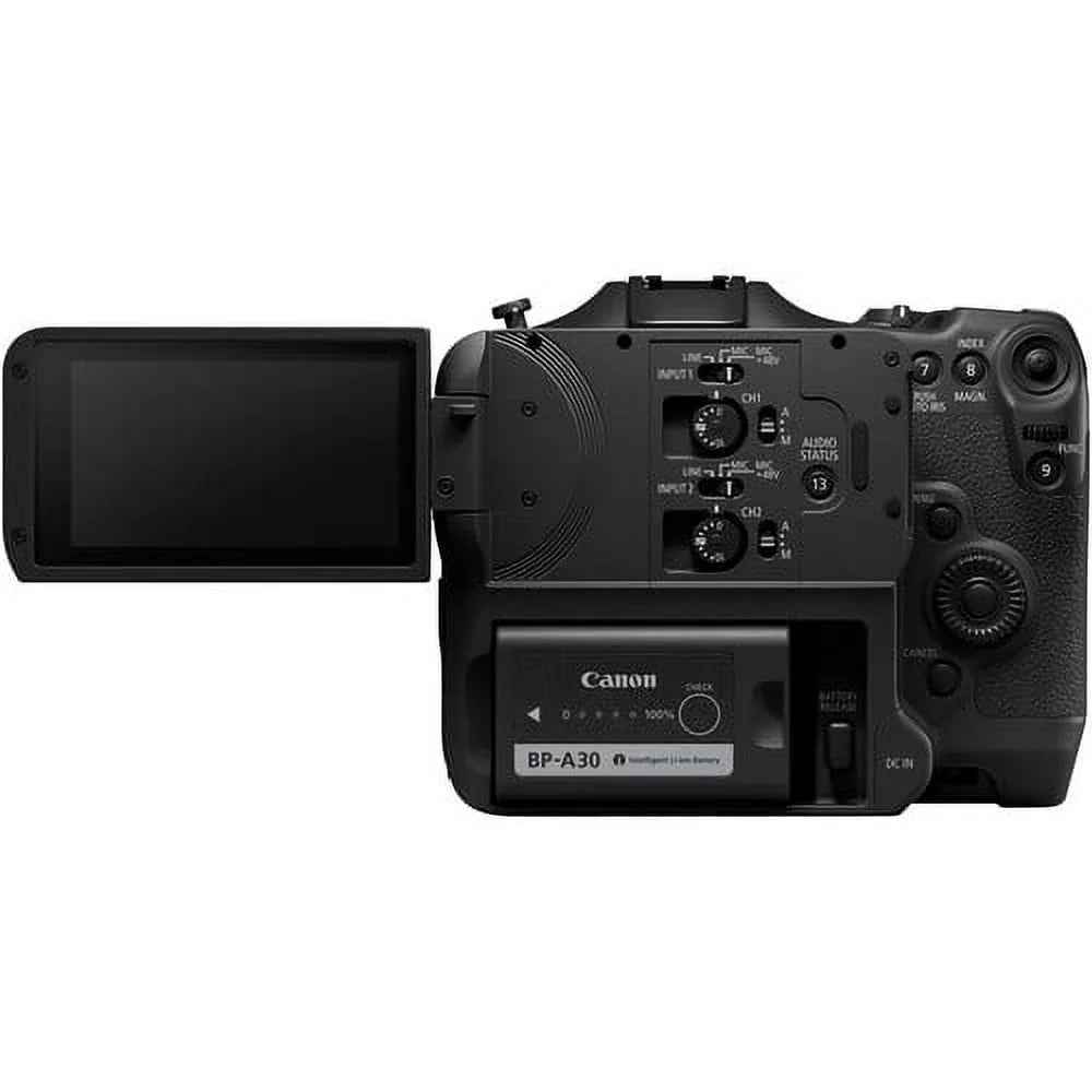 Canon EOS C70 Cinema Camera (RF Lens Mount) 4507C002 - Essential Bundle Includes: Sandisk Extreme Pro 64GB SD, Memory Card Reader, Gadget Bag, Blower, Microfiber Cloth and Cleaning Kit