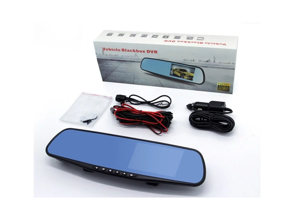 Car Camera | Upgraded Car Video Recorder Full HD 1080P | Car Video Camera 4.3" Inch LCD with Dual Lens Vehicles Front & Rearview Mirror | DVR Vehicles Dash Cam