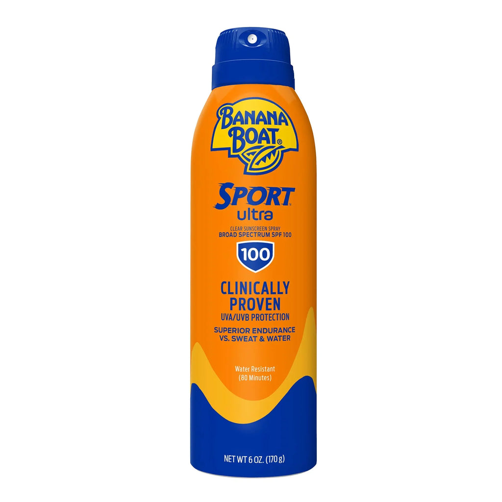 Banana Craft Sport Ultra SPF 100 Sunscreen Spray, 6oz | High SPF & Water
