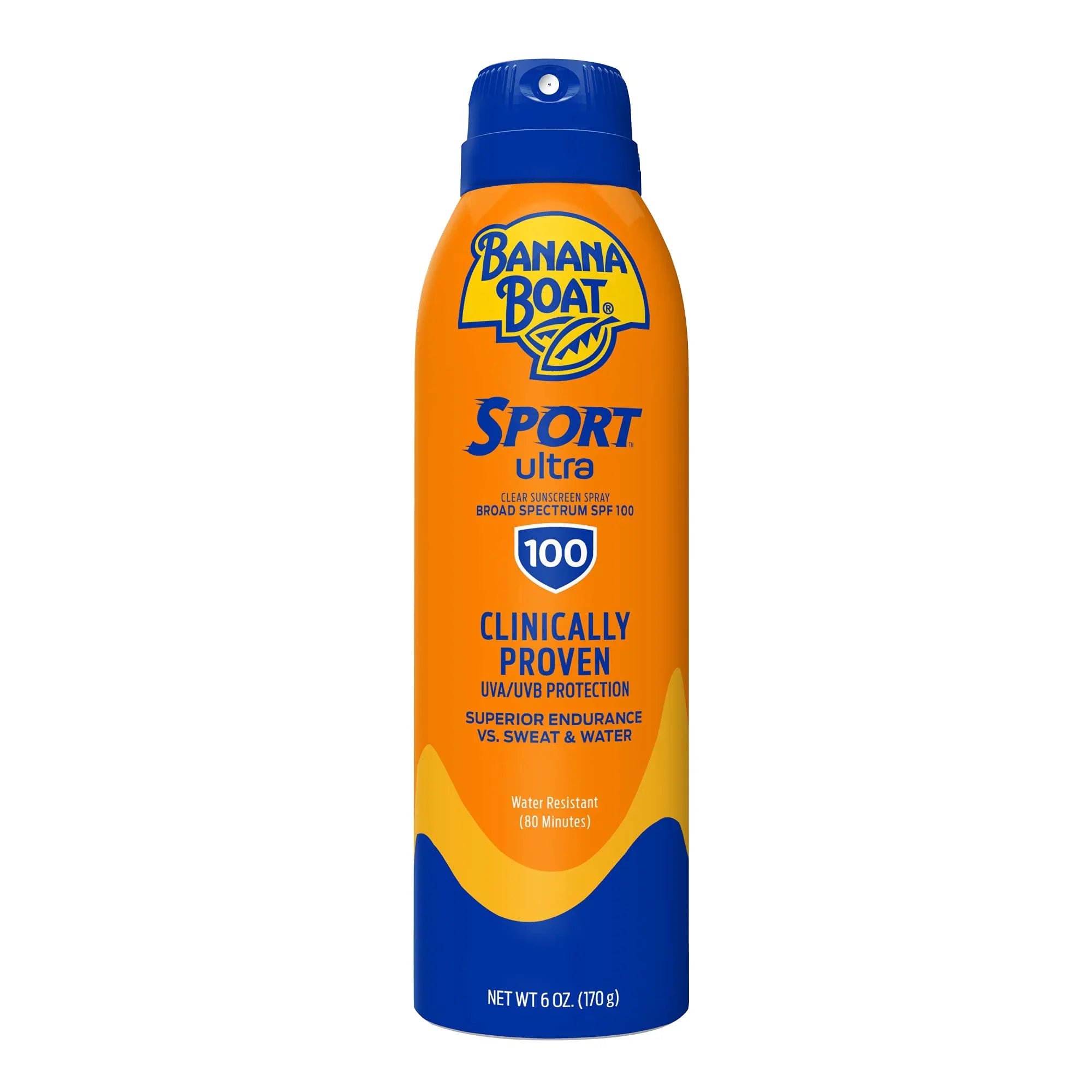 Banana Craft Sport Ultra SPF 100 Sunscreen Spray, 6oz | High SPF & Water
