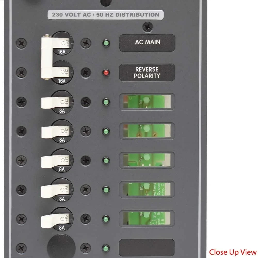 Blue Sea Craft Power Distribution Panel 8588 | 230VAC Main