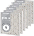 SpiroPure 9x11x1 MERV 13 Pleated Filter Air Filters - Made in USA (6 Pack)