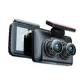 Shinysix Dash Cam Front and Rear Inside 3 Cameras 1080+720+480P 4in Car Rearview Mirror Car Video Recording Camcorder Night Vision Car Camera Recorder Auto Safety Driving Recorder