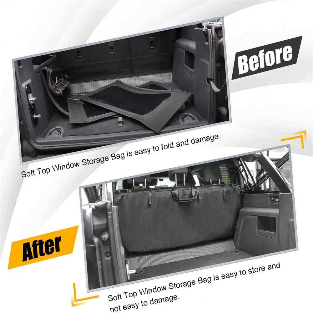Soft Top Window Storage Bag Ford Bronco Accessories 2021 2022 2023 4 Door