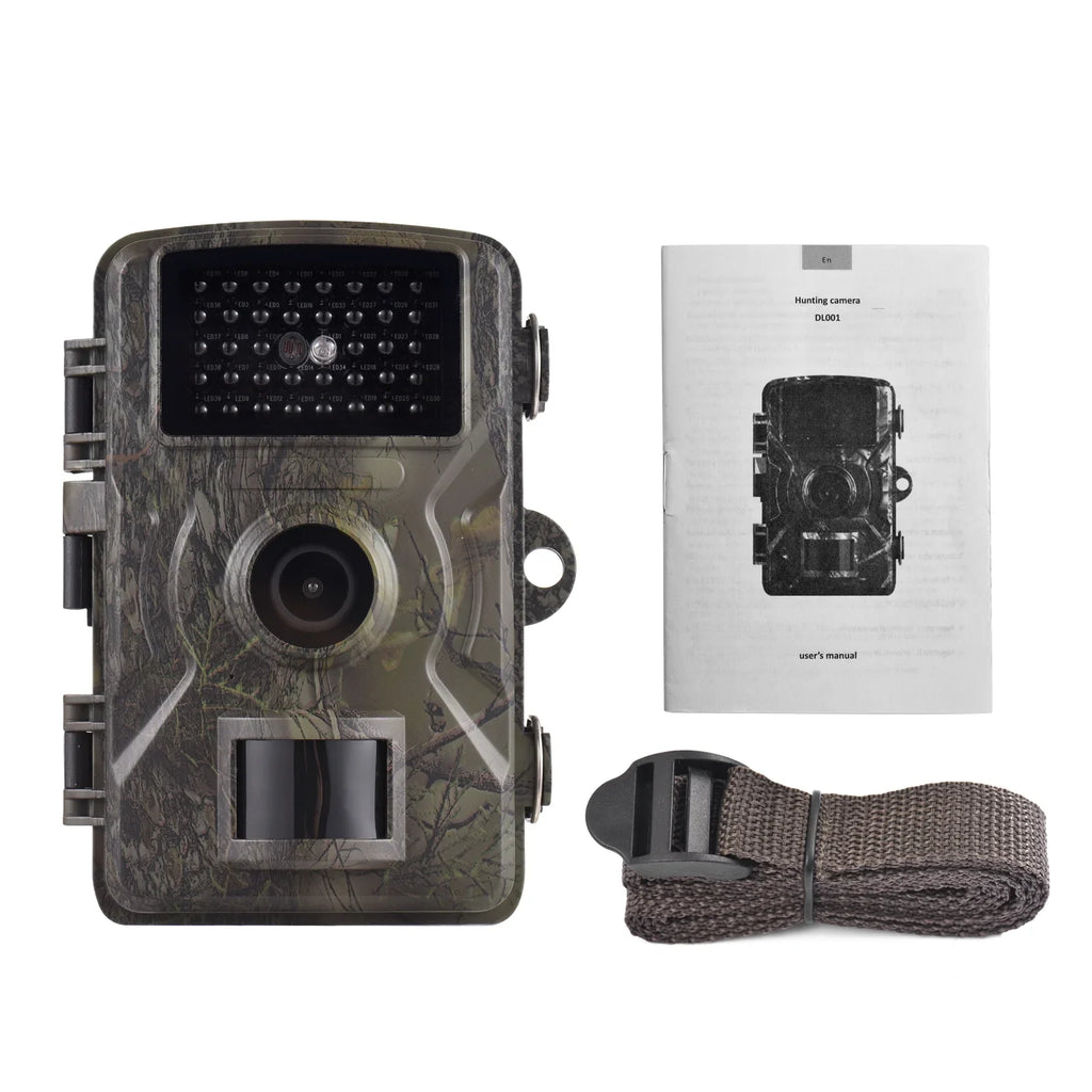 Eccomum 1080P Trail Camera 16MP Wildlife Camera Tracking Camera with 2.0 Inch TFT Color Screen 0.8s Trigger Time Supports Infrared Night Vision Motion Activated IP66 Waterproof