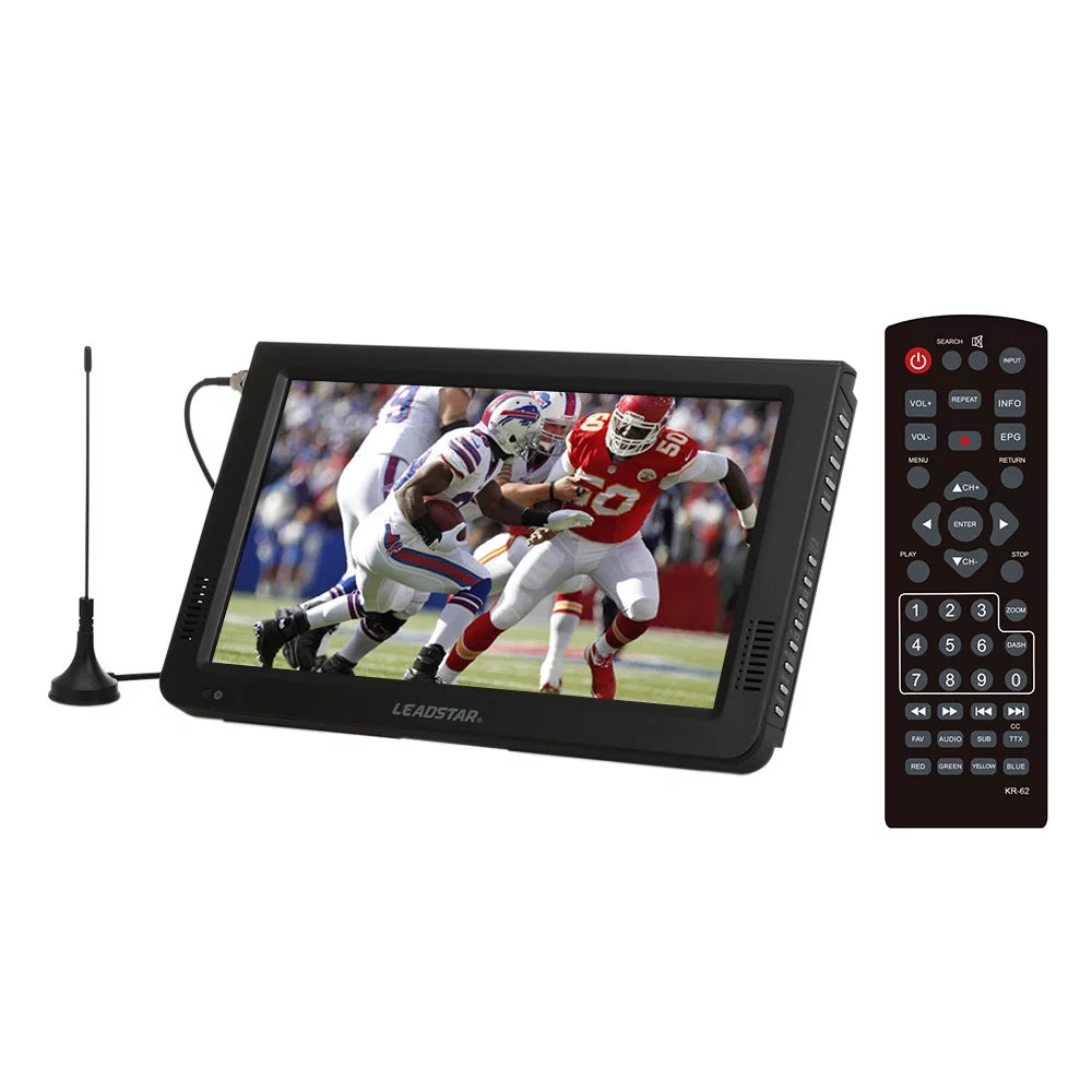LEADSTAR Video Player,Caravan Outdoor or Freeview L-ED TV Freeview LED TV Screen Freeview Car Caravan Outdoor Support U-SB 10 Inch Portable TV Video Player Screen Freeview L-ED Video Player Car