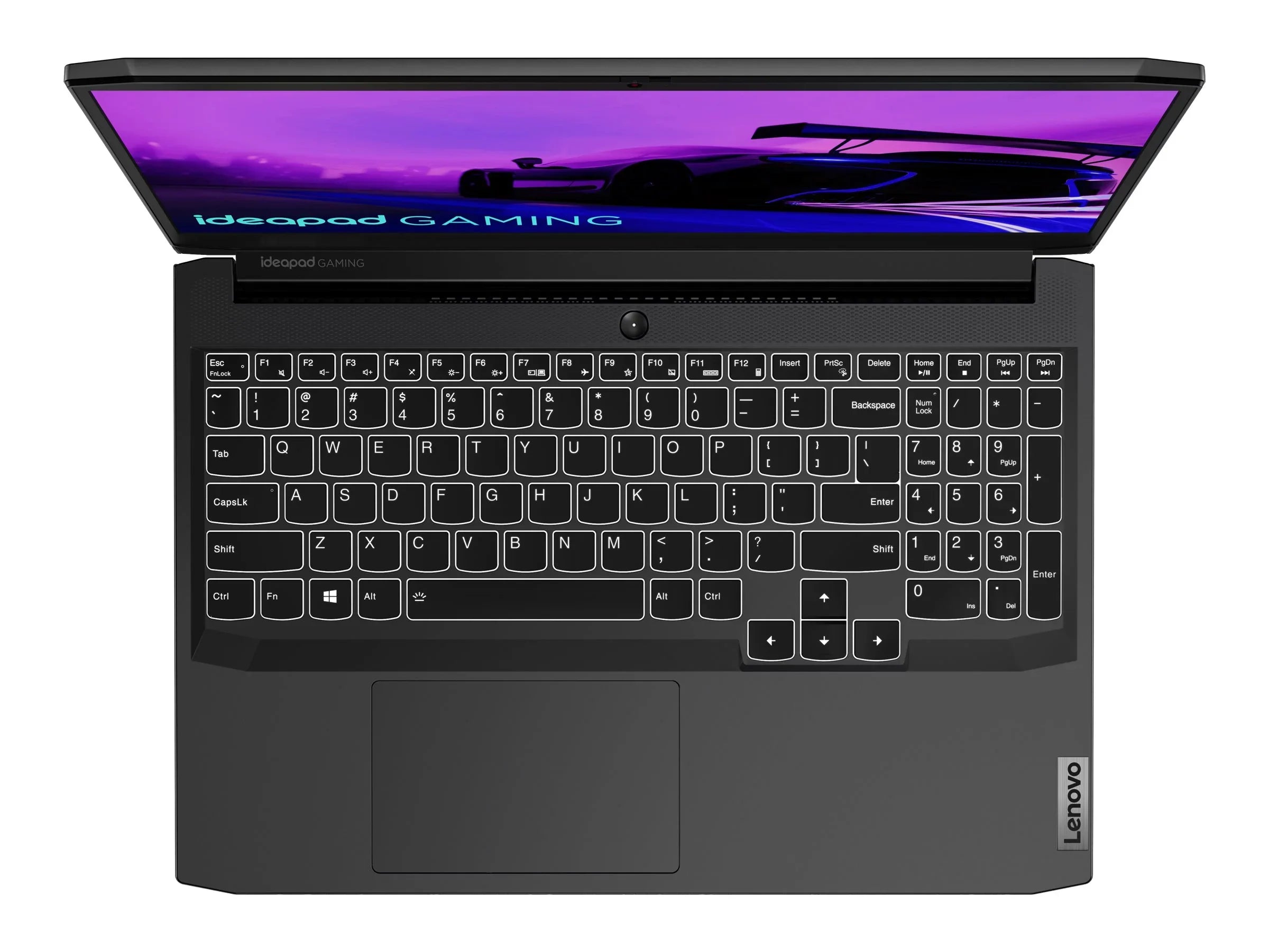 Lenovo IdeaPad Gaming 3 15ACH6 82K2 - 180-degree hinge design - AMD Ryzen 7 - 5800H / up to 4.4 GHz - Win 10 Home 64-bit - GF RTX 3050 - 16 GB RAM - 512 GB SSD NVMe - 15.6" IPS 1920 x 1080 (Full HD) @ 120 Hz - 802.11a/b/g/n/ac/ax - shadow black - kb