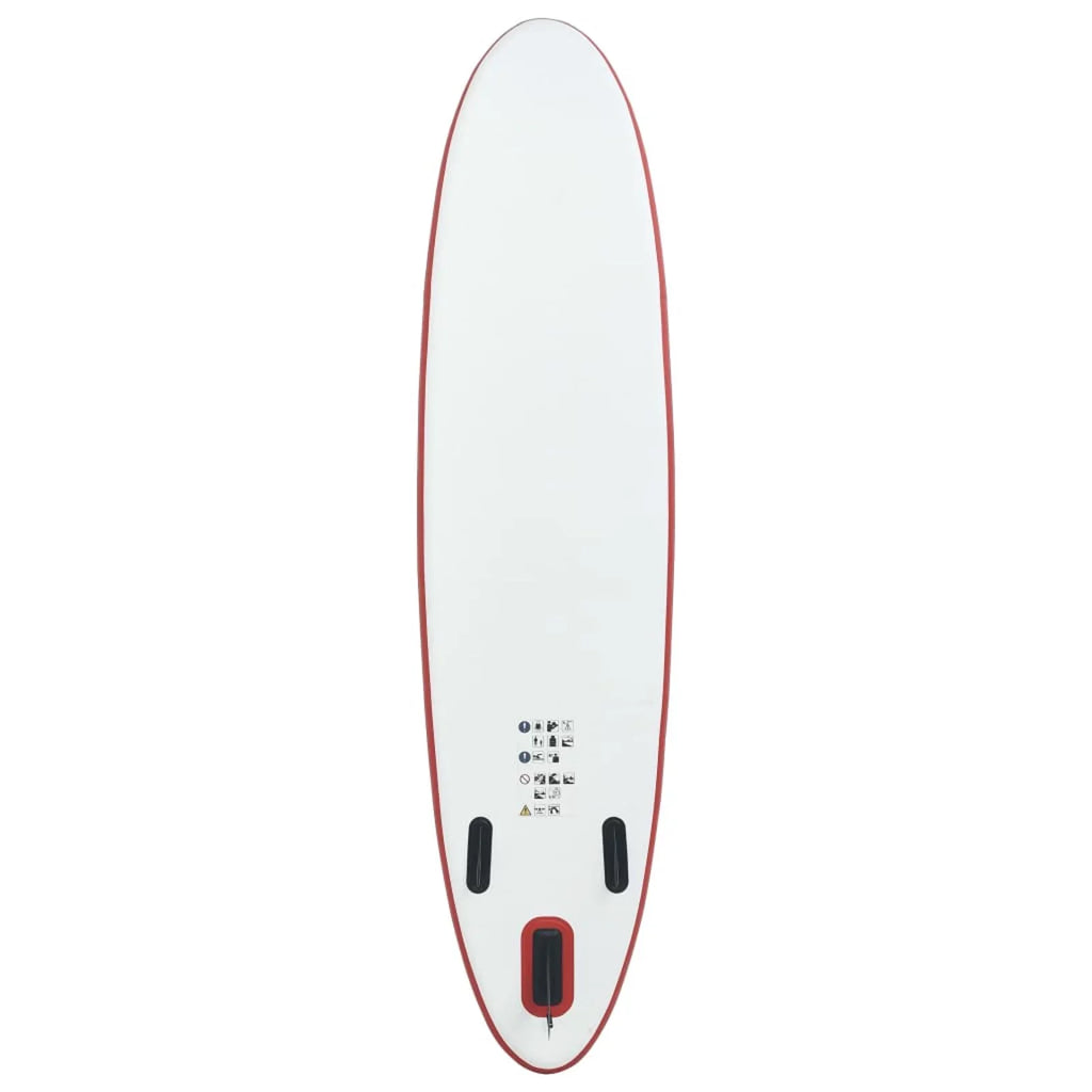 Andoer Paddle Board Set Surfboard Inflatable Red and White
