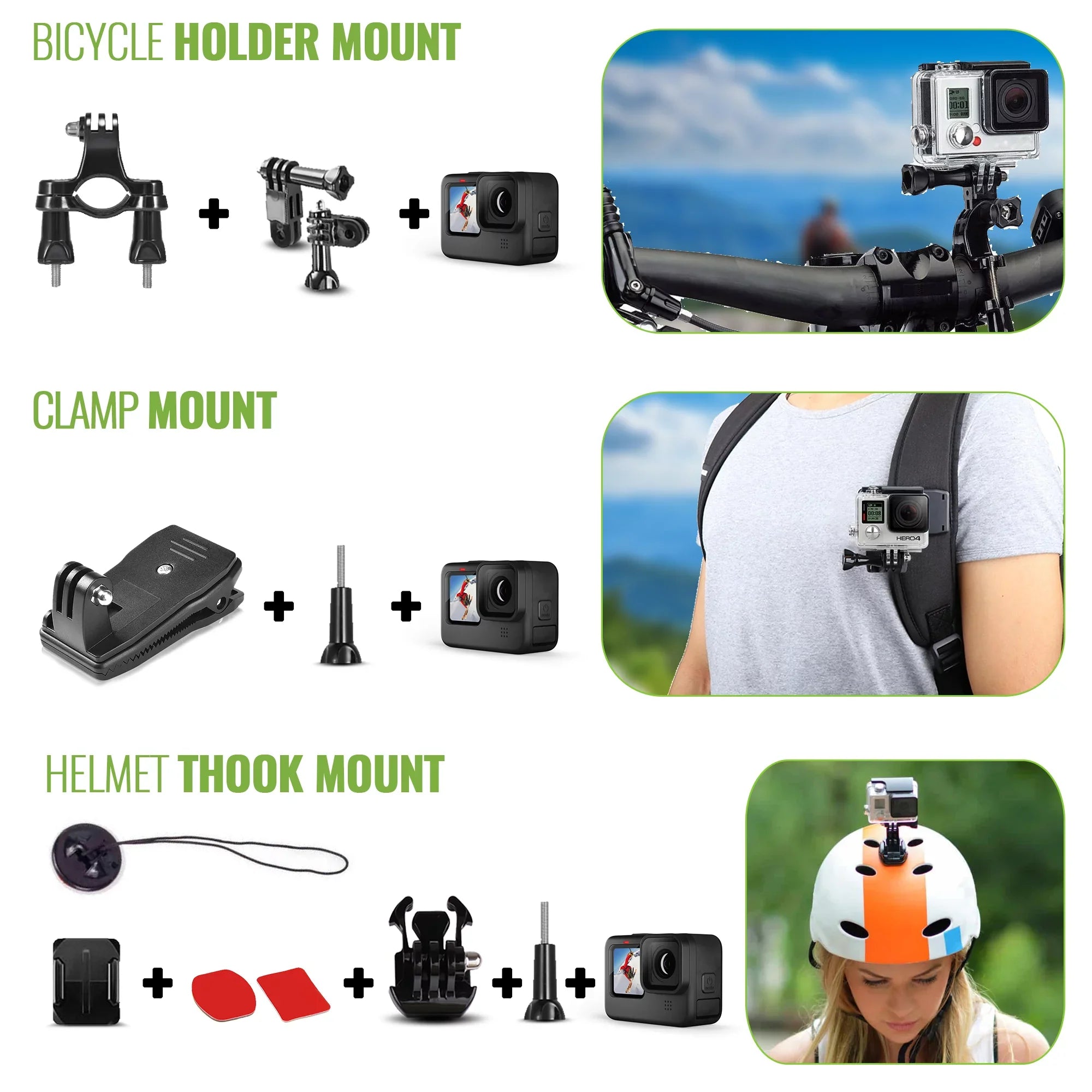 DiGiNerds - 50-in-1 Action Camera Accessory Kit, GoPro, Fusion, Insta360, DJI, AKASO