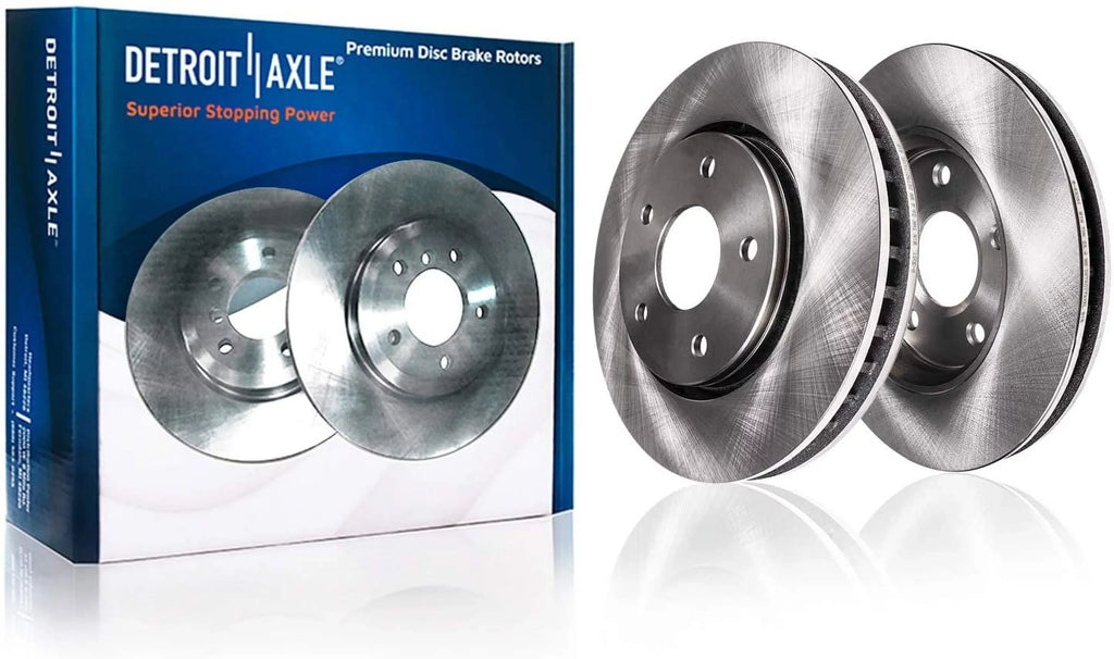 Detroit Axle - Rear Brake Kit 2003-2011 Ford Crown Victoria Mercury Grand Marquis, 2003-2004 Mercury Marauder Brake Rotors and Ceramic Brakes Pads Replacement: 11.61" Rotors