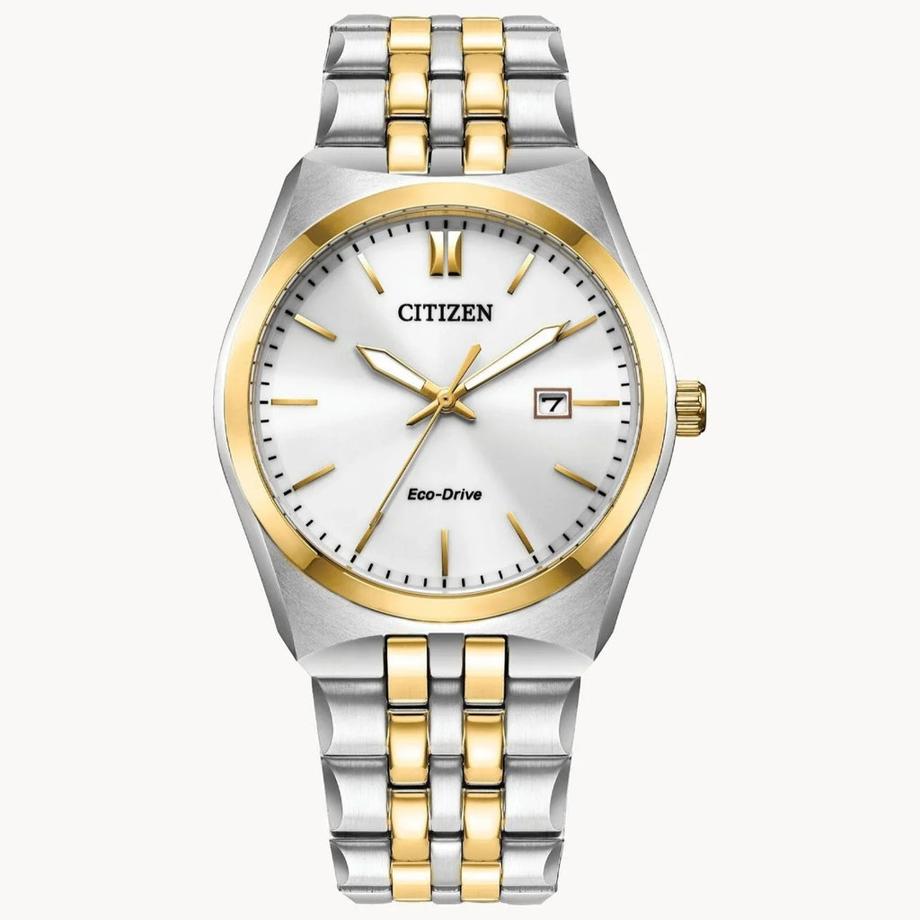Citizen Corso White Dial Two-tone Men's Watch BM7334-58B