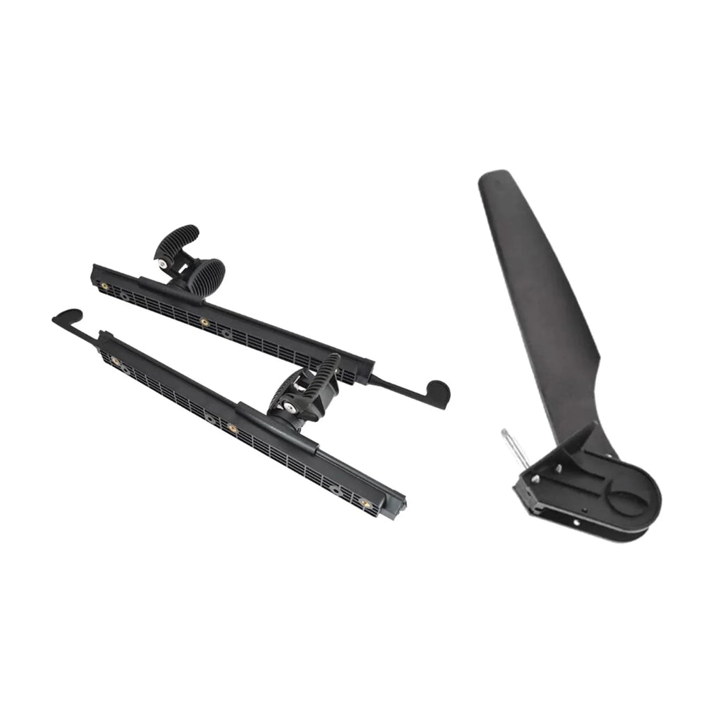 kesoto Kayak Rudder Kayak Foot Pegs Vessel Tail Watercraft Rudder with Foot Brace Pedals Fishing Craft Canoeing Marine Accessories