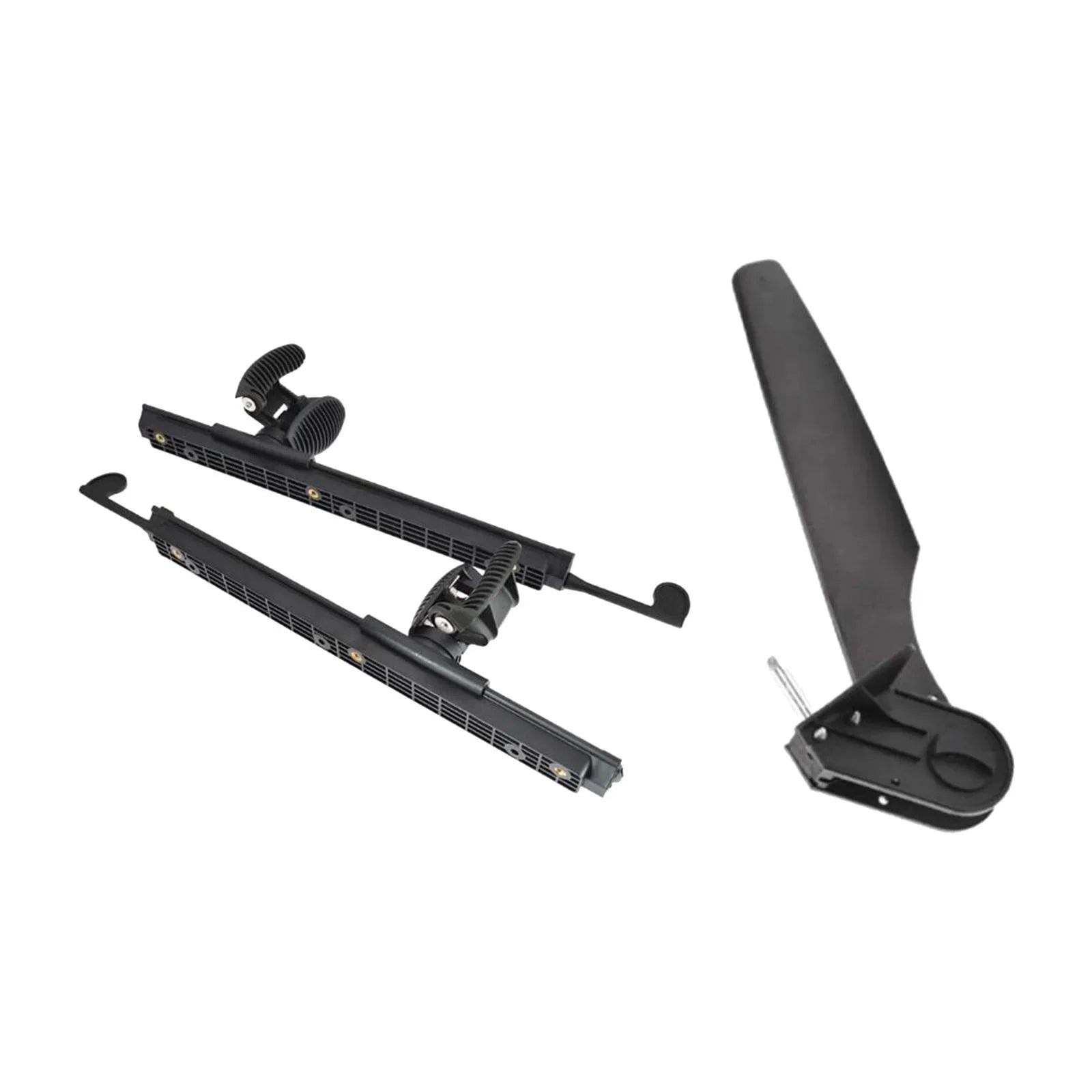 kesoto Kayak Rudder Kayak Foot Pegs Vessel Tail Watercraft Rudder with Foot Brace Pedals Fishing Craft Canoeing Marine Accessories
