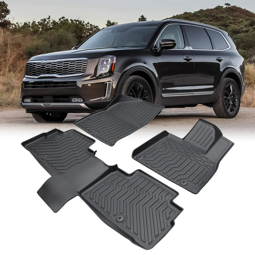 Shinysix Floor Mats,2020-2023 Kia Telluride Kia Telluride Bucket Car Floor 2020-2023 Bucket Center Console Telluride Bucket Center Floor 2020-2023 Kia