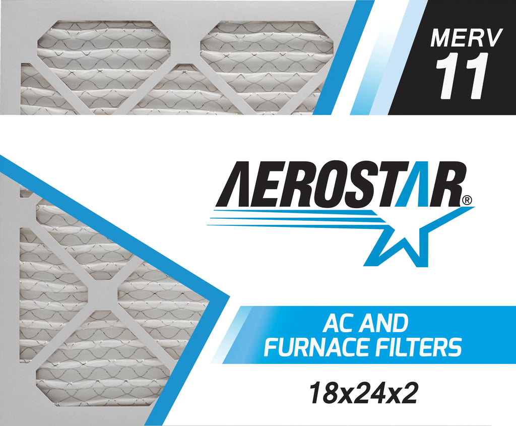 Aerostar 18x24x2 MERV 11, Air Filter, 18x24x2, Box of 4