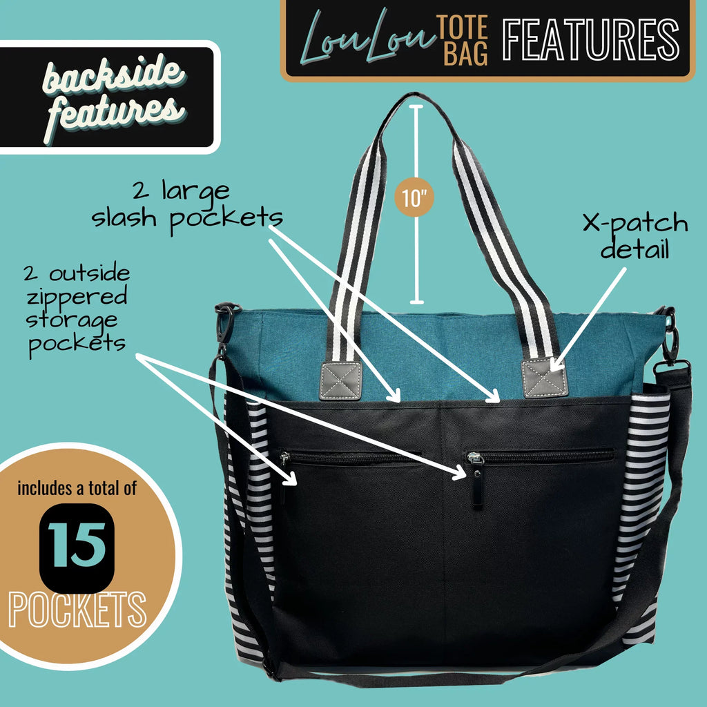 Nana Getaway LouLou Teal Tote Bag Grandmothers