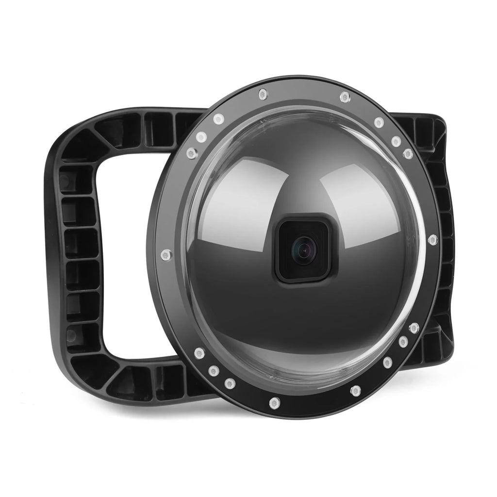 Waterproof Dome Port Case 9 Black and 10 SHOOT XTGP559, Dual Handle, 45m Waterproof, 180° Wide Angle