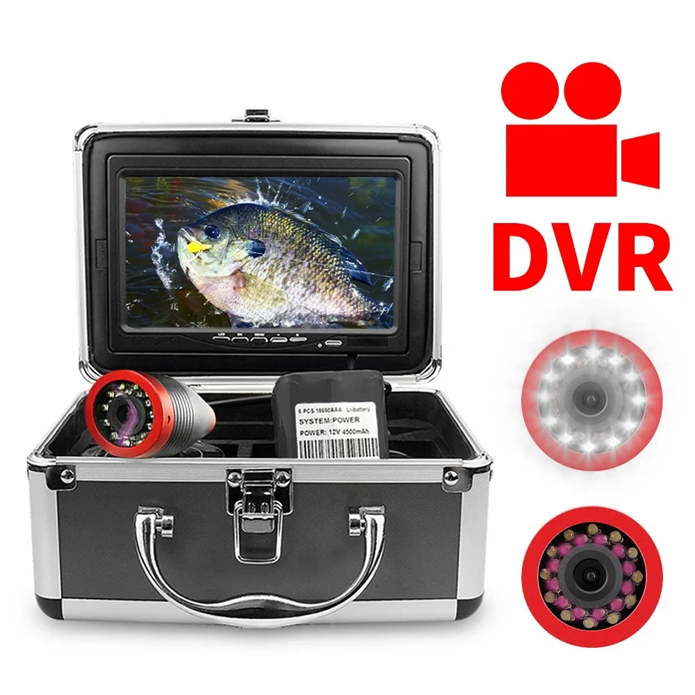 Erchang 7 Inch DVR Underwater Fishing Camera Portable Video Fish Finder Lake Sea Fishing, Compact and Lightweight, Convenient Traveling Anglers