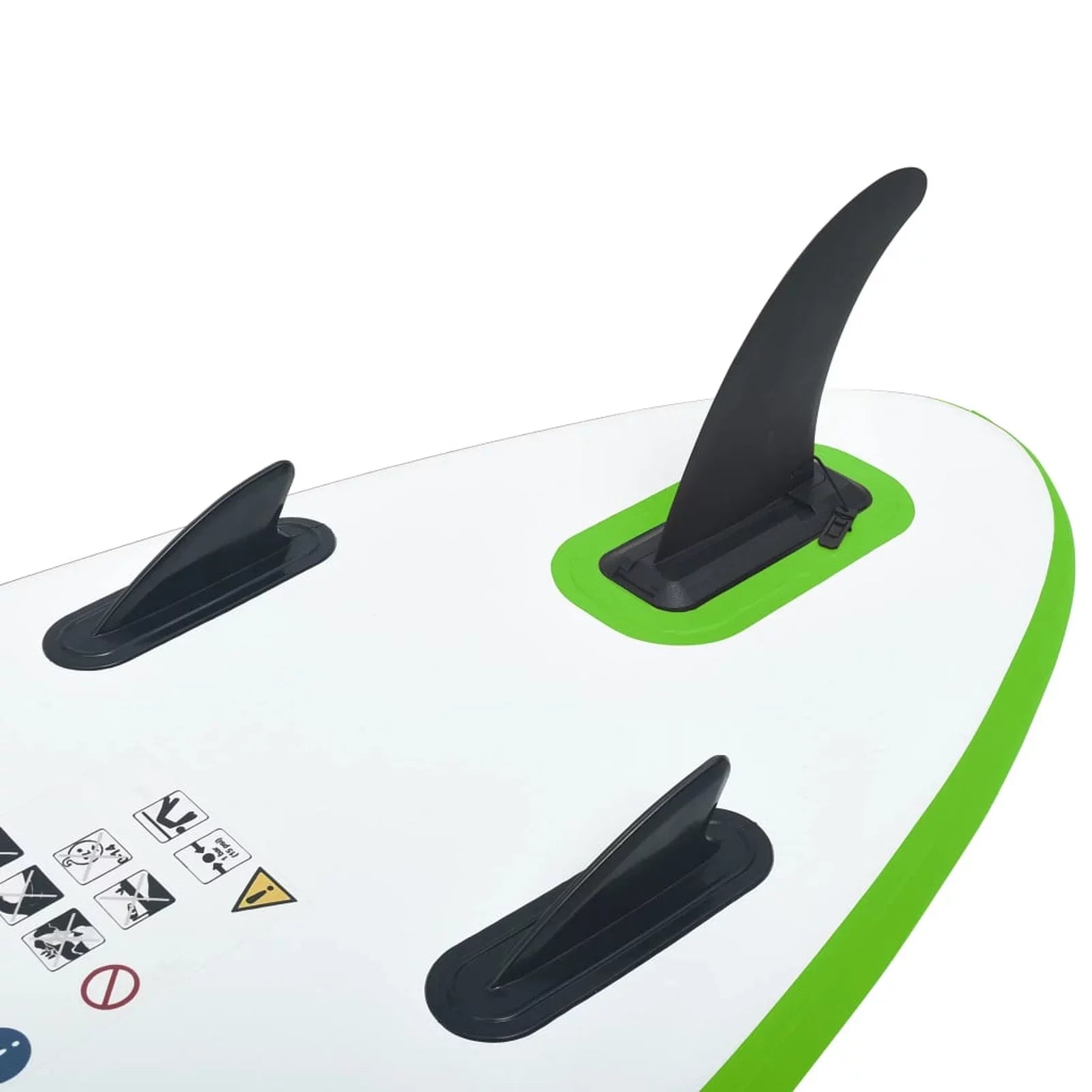 Dcenta Inflatable Paddle Board Set Beach Surfing Board with Oar, Fin, Hand Pump, Kit and Carrying Bag Surfboard Adults