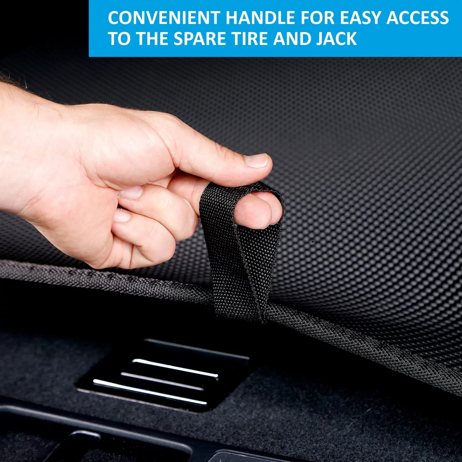 CLIM ART Cargo Liner Jeep Cherokee 2019-2023 Custom Fit Trunk Mat, with Honeycomb Dirtproof & Waterproof Technology - All-Climate, Heavy Duty, Anti-Slip Cargo Liner, Luggage - FL01114031
