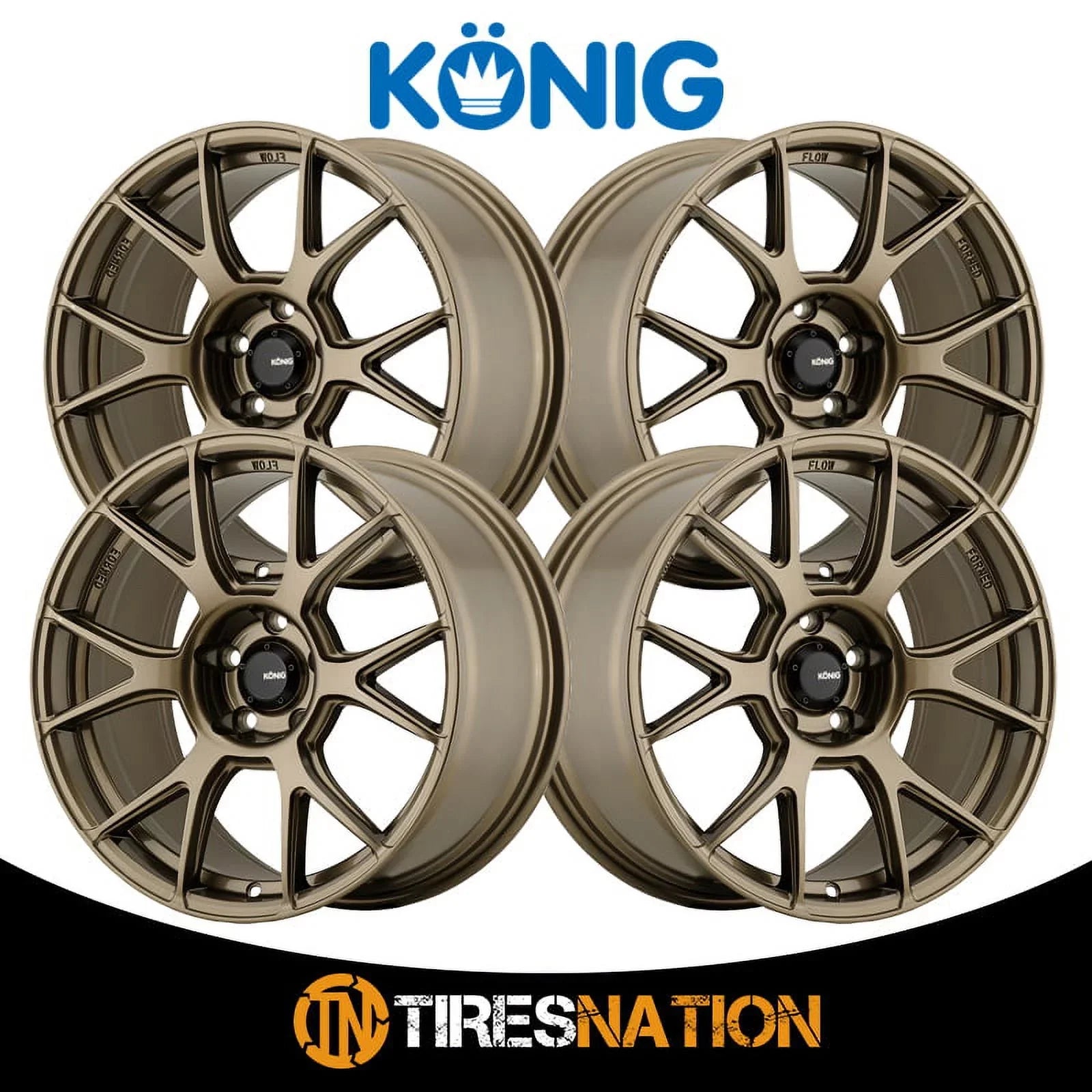 Konig 56BZ Amplim 17x8 5x114.3 +40et Gloss Bronze Wheel