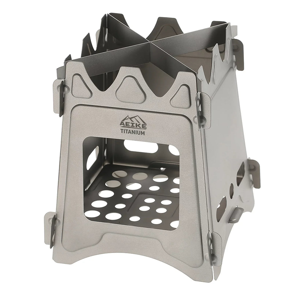 Aeike Camping Wood Stove Portable Folding Lightweight Wood Burning Backpacking Stove Survival Cooking Picnic