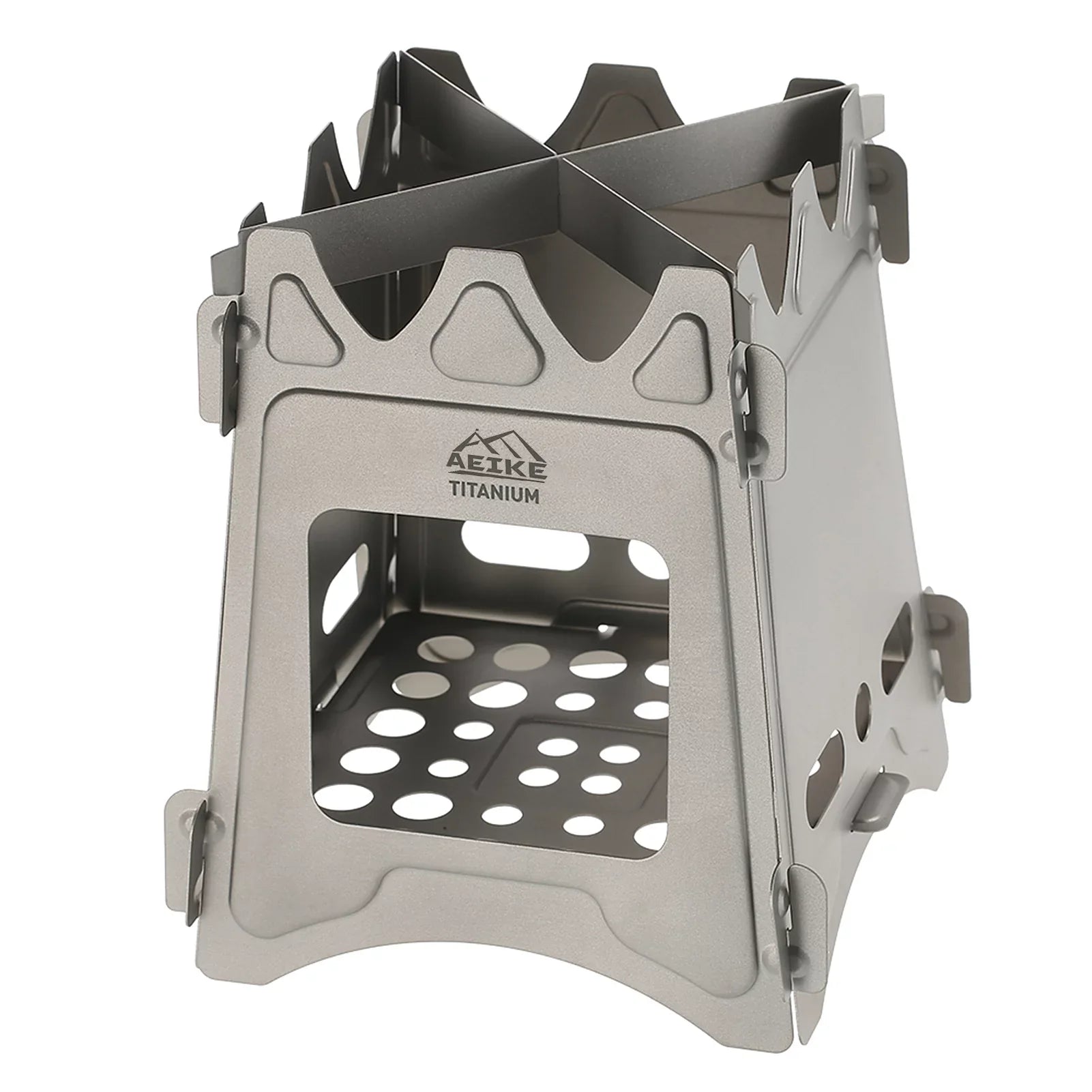Aeike Camping Wood Stove Portable Folding Lightweight Wood Burning Backpacking Stove Survival Cooking Picnic