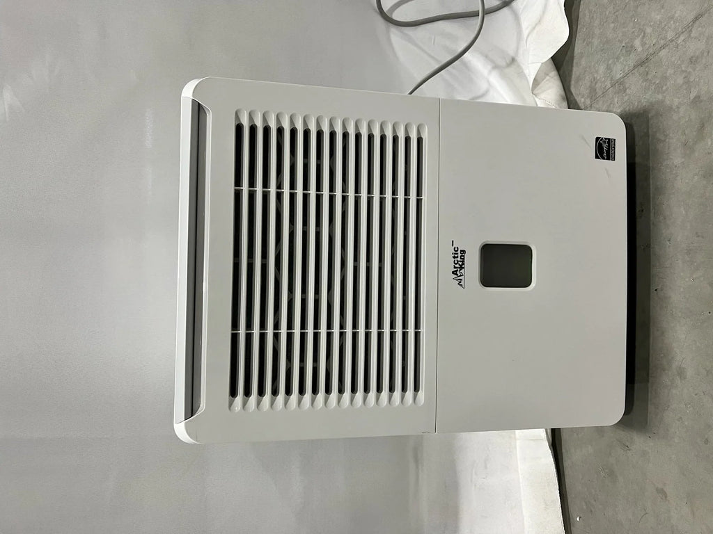 Open Box Arctic King 45 Pint Dehumidifier Washable Filter For Home & Basement - White