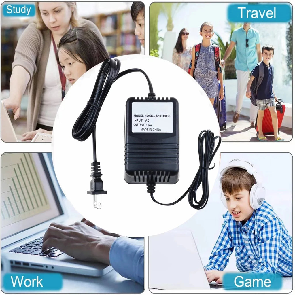KONKIN BOO AC/AC Adapter Replacement Icon Neo Phantom NeoPhantom 2 Mic input Preamp;Icon NeoAmp 4-Channel Headphone Amplifier;Icon Neo PreAmp NeoPreAmp instrument microphone pre-amp