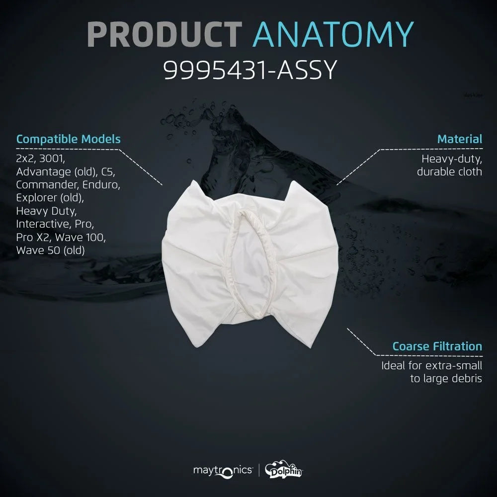 Dolphin Genuine Replacement Part — Coarse Filter Bag Large Debris — Part Number 9995431