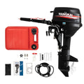 Outboard Motor, 2 Stroke 12 hp 169cc Heavy Duty Watercraft Engine Fishing Vessel Motor w/CDI System Water Cooling System (2 Stroke 12 hp)