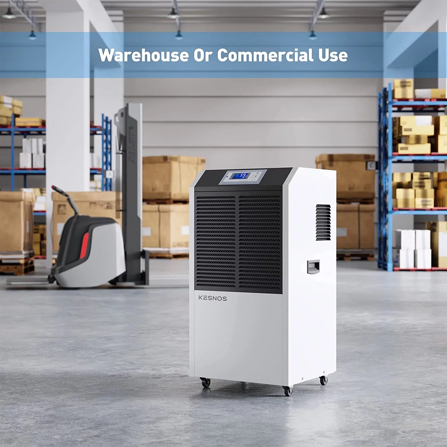 Kesnos 232 Pint Commercial Dehumidifier Basements with Drain Hose in Area up to 8000 Sq. Ft, Large Industrial Dehumidifier Moisture Removal