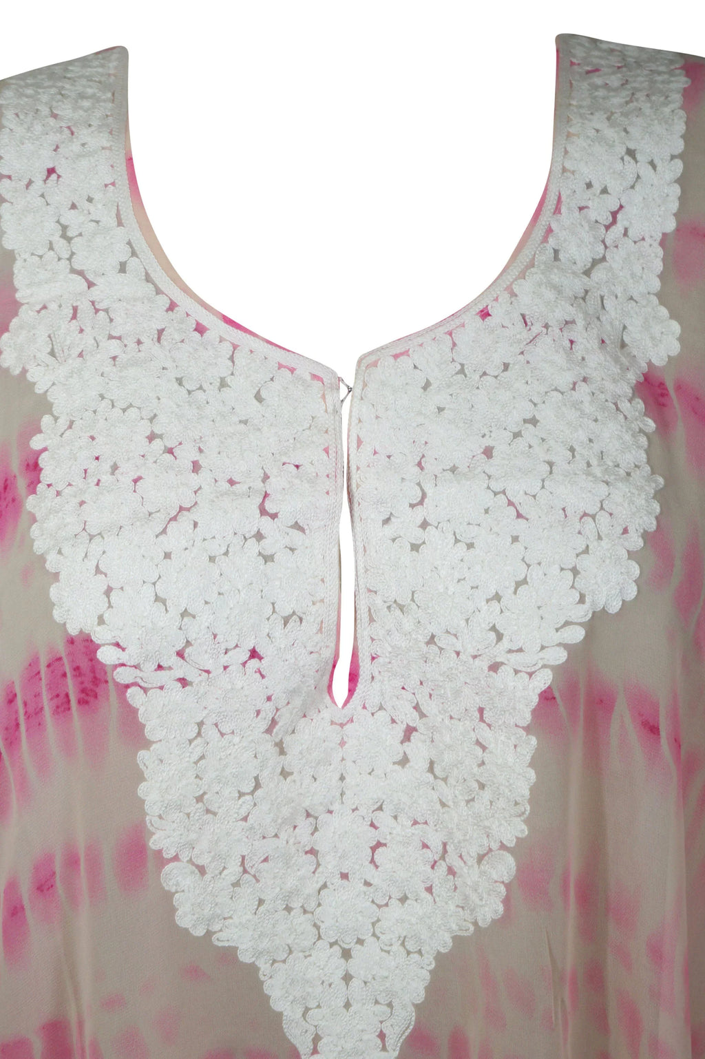 Soft Pink Sheer Kaftan Kimono Maxi Dress , Sexy Beach Wrap Caftan With Embroidery, Cruise Kaftan Travel Dress, One size, L-4XL
