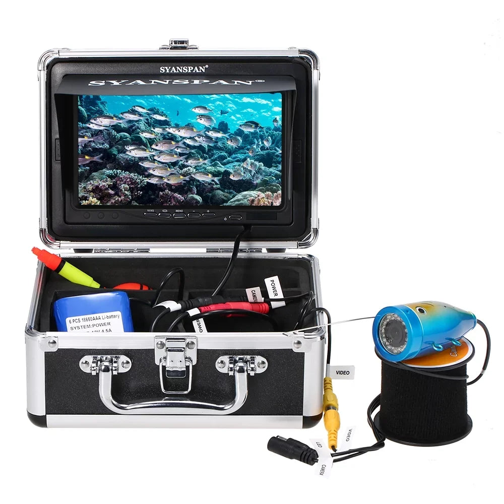 SYANSPAN Fishing Camera,Ice Lake Vessel Ir Leds Fish 7" InchWaterproof Camera Kit Portable 7" Inch 24pcs Infrared Ir Fish Ice Lake Inch1000tvl Camera Kit 24pcs Infrared Ir Leds Koeb