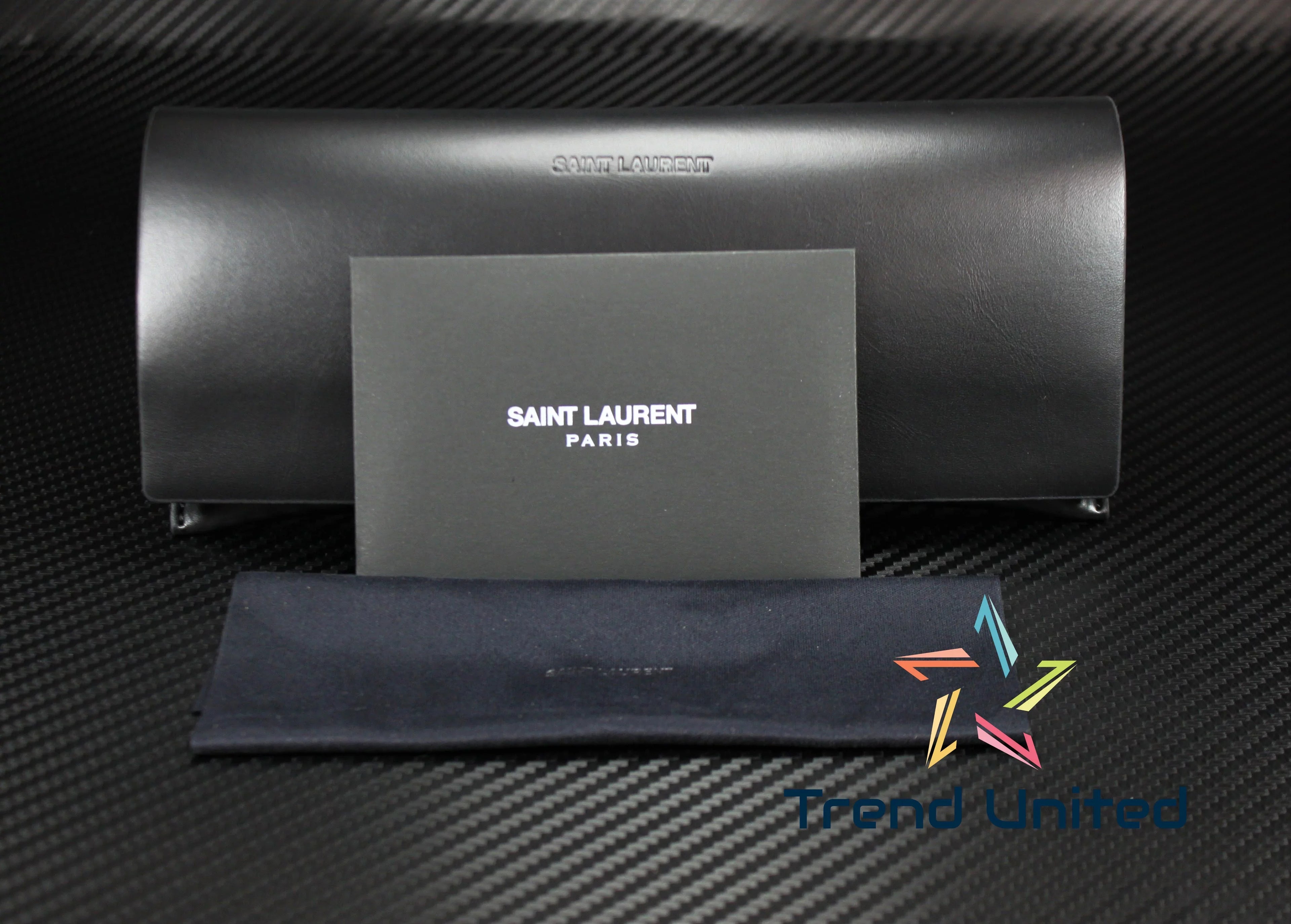 SAINT LAURENT SL 469 004 Square Black Shiny Yellow 51 mm Men's Sunglasses