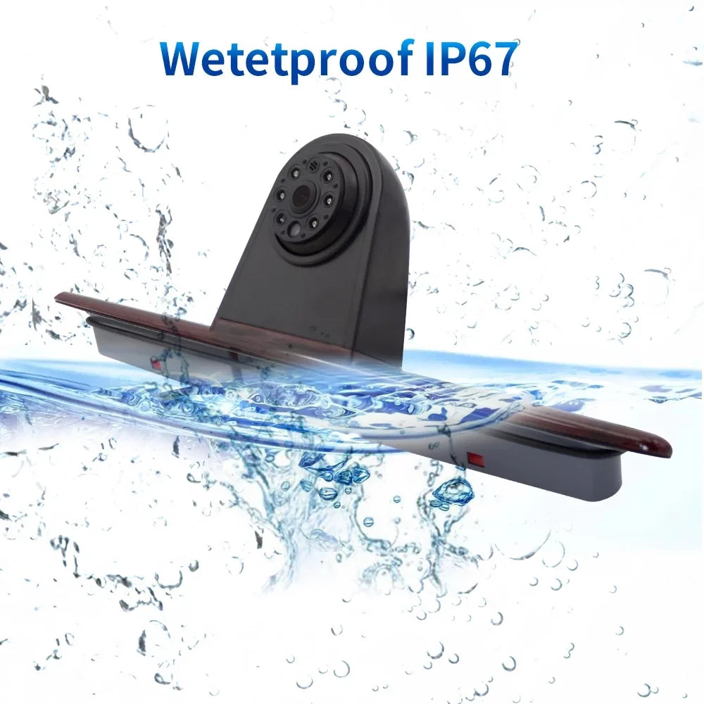 Aibecy 7in Brake Light Backup Camera Mercedes-Benz Sprinter/ Crafter Vans LED Light Parking (with Monitor)