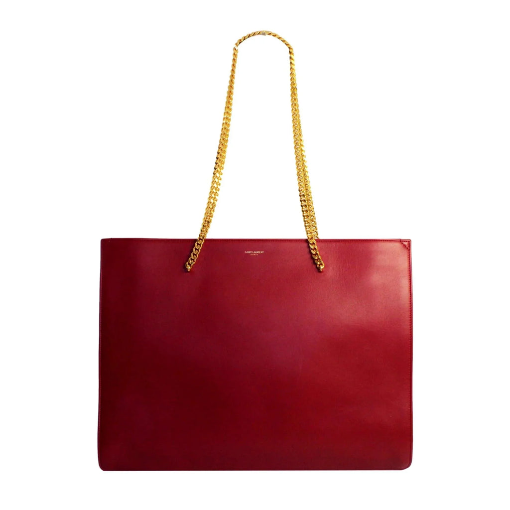 Saint Laurent Siena Ultra Lux Red Leather Chain Shoulder Bag 634799