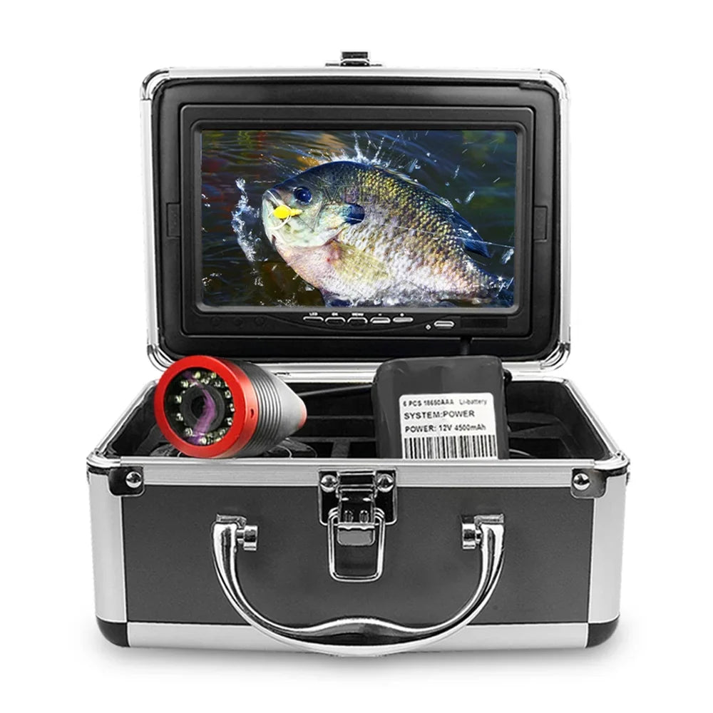 Erchang 7 Inch DVR Underwater Fishing Camera Portable Video Fish Finder Lake Sea Fishing, Compact and Lightweight, Convenient Traveling Anglers