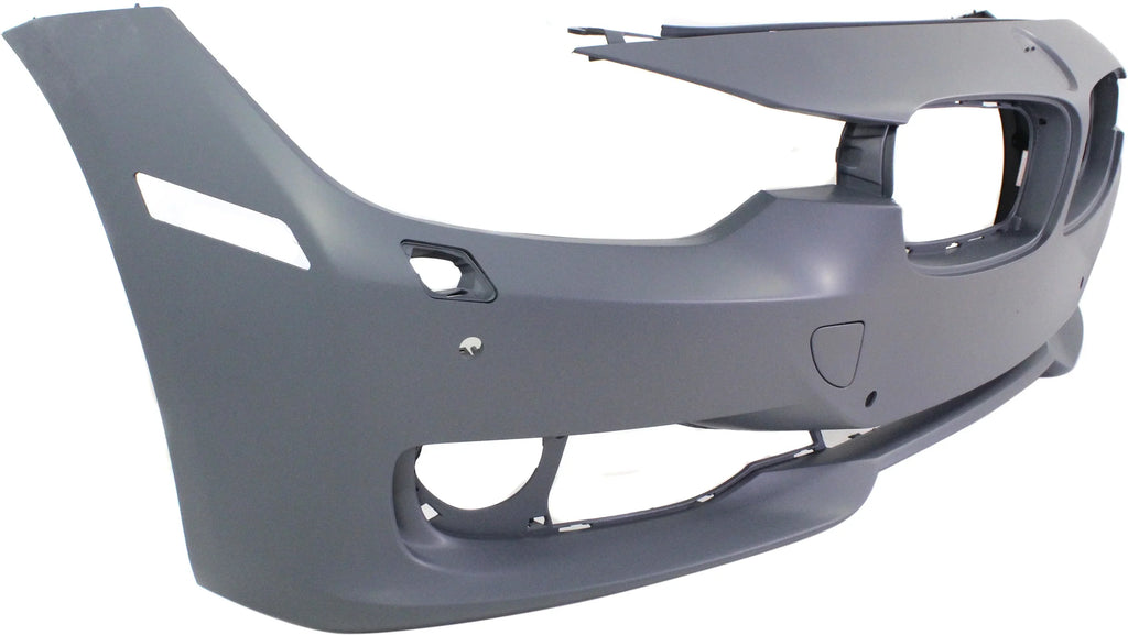 Front BUMPER Coating For BMW 3-SERIES 2012-2015 Primed STD Type with HLW PDC Holes/Cam Sedan/Wagon