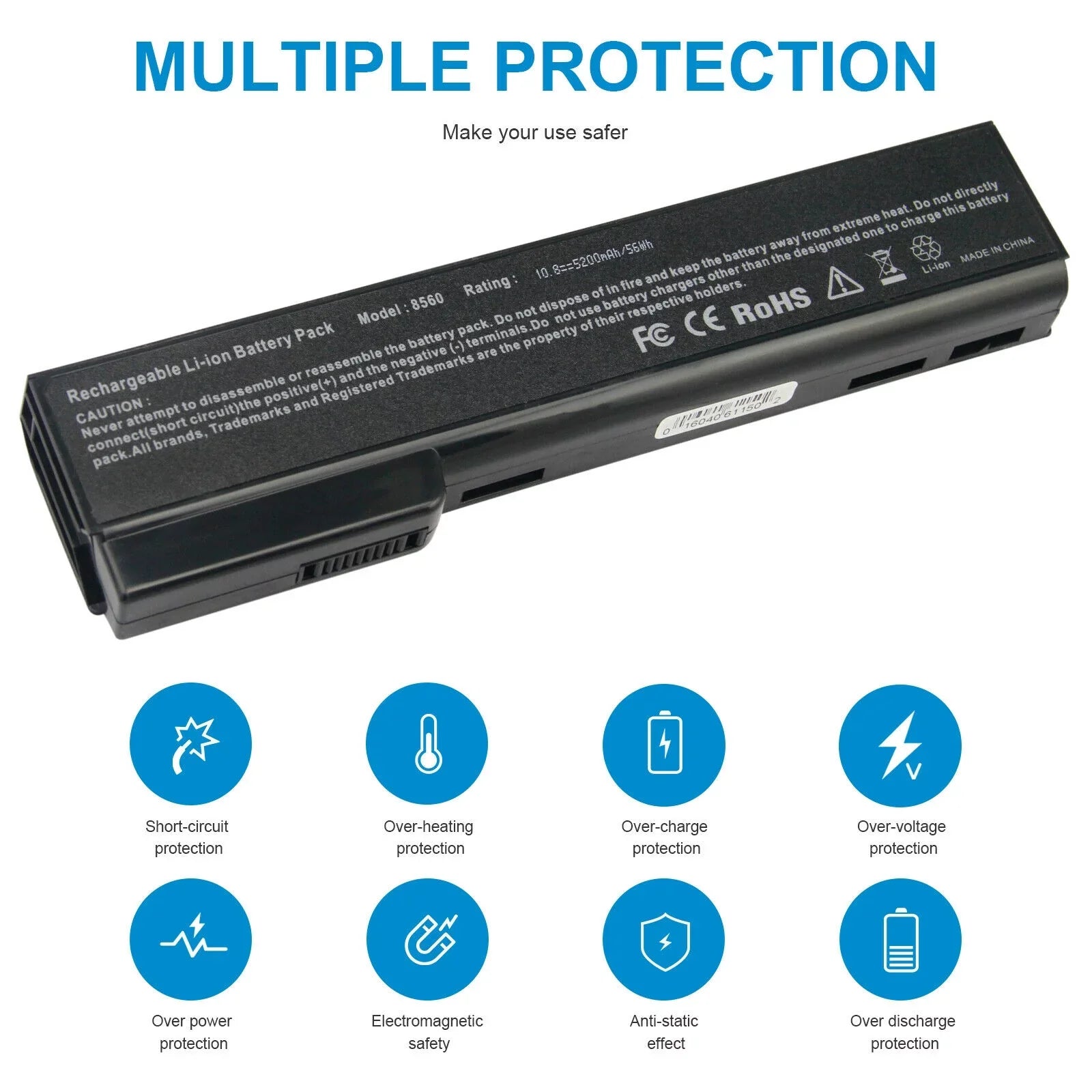 Battery For HP ProBook 6360b,ProBook 6460b,ProBook 6465b,ProBook 6470b,ProBook 6475b,ProBook