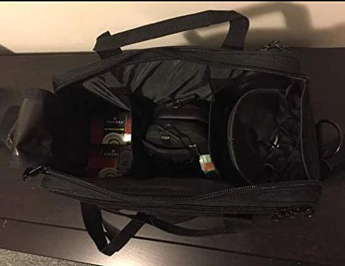USA GunClub Range Bag with Removable Hook & Loop Dividers, Black, Medium