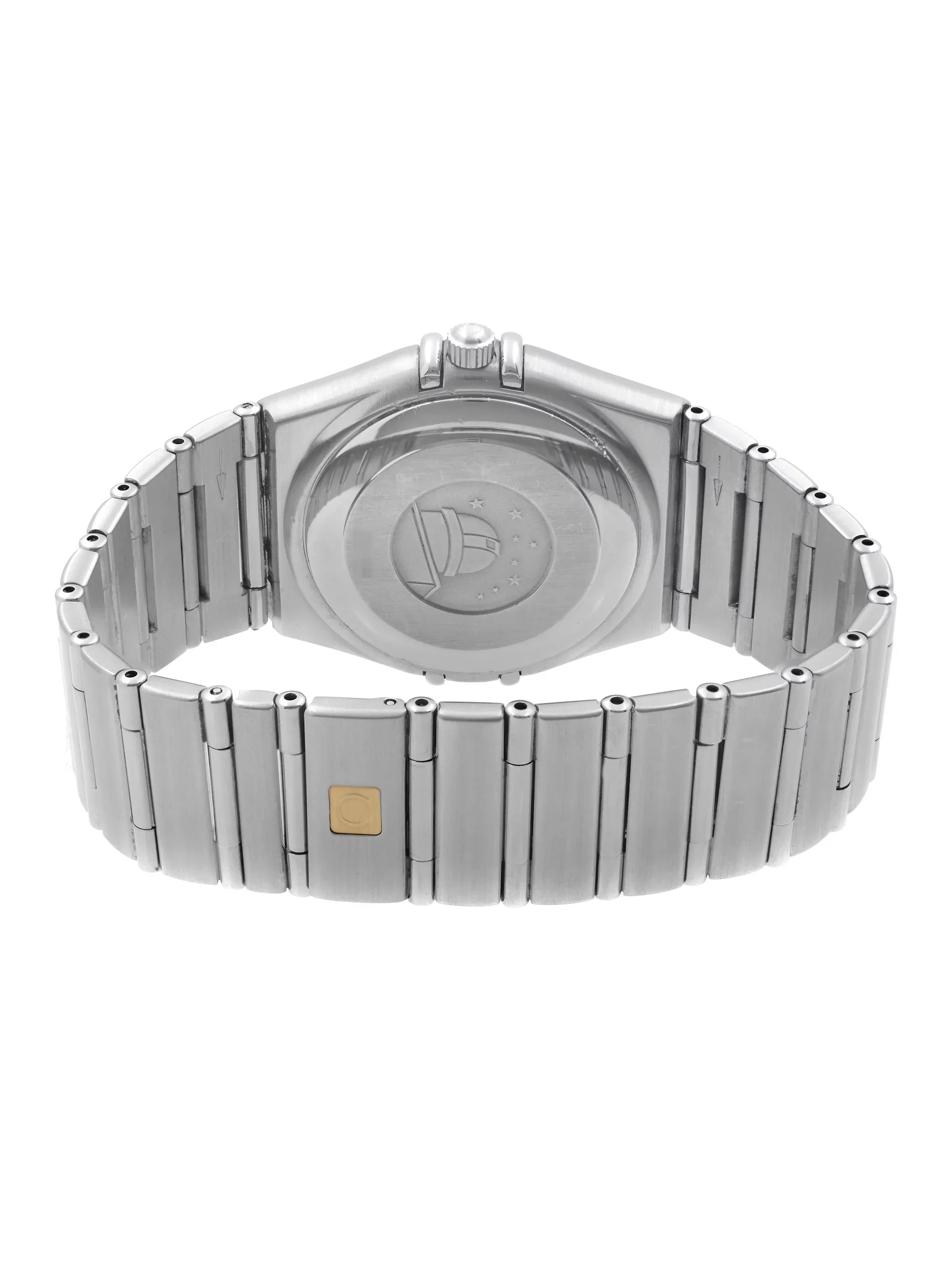 Omega Constellation Steel 35 mm Date Dark Blue Dial Men Automatic Watch 368.1201