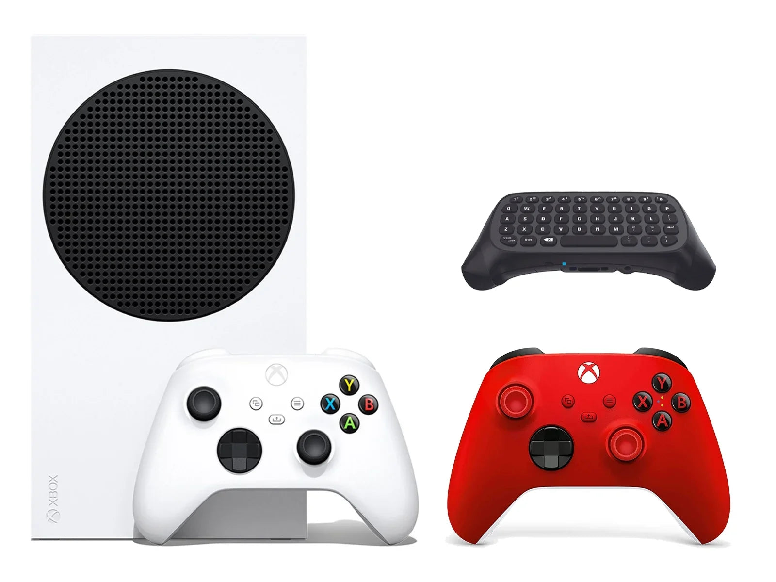 Microsoft Xbox Series S 512GB All-Digital Console with Extra Pulse Red Controller and Wireless Controller Keypad