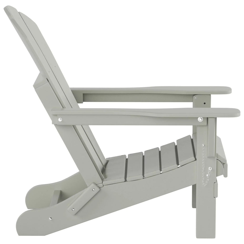 Polytrends Laguna All Poly Outdoor Patio Adirondack Chair Conversation Set - (4-Piece) Sand