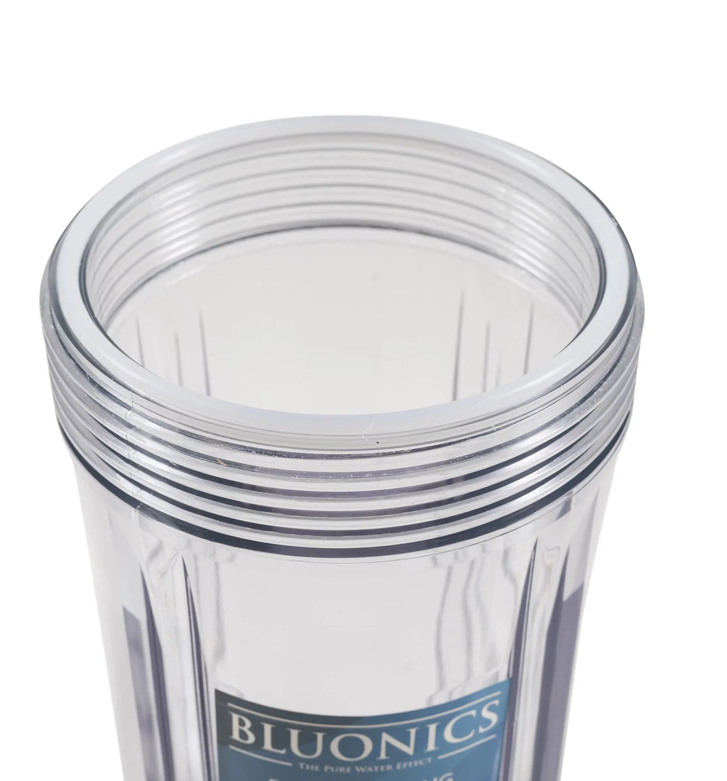 Two 4.5 x 10" Big Blue Whole House Sediment & Carbon Water Filters