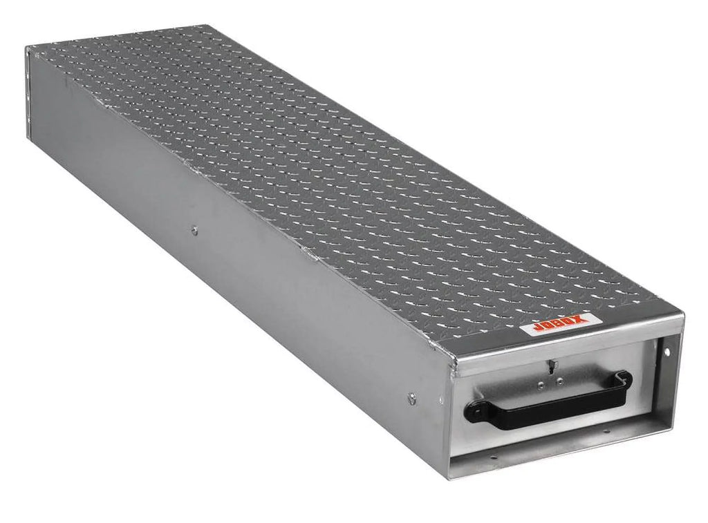 Jobox 1401980 1-Drawer Floor Model Heavy-Duty Aluminum Drawer - (12" W x 6" H x 50" L)