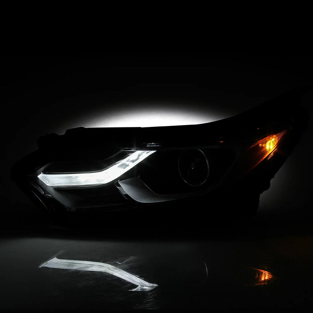 AKKON - Fits 2018 2019 2020 2021 Chevy Equinox [HID/Xenon Type] LED DRL Chrome Headlight Driver Left Side Headlamp 18 19 20